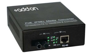 AddOn Networks 1000Base-TX(RJ45) to 1000Base-XD(ST), 1550/1310nm network media converter 1000 Mbit/s 1550 nm Single-mode Black