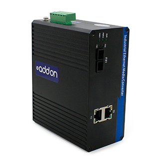 AddOn Networks ADD-IFMC-LX-1SC2 network media converter 100 Mbit/s 1310 nm Single-mode Black