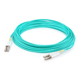 AddOn Networks ADD-LC-LC-180F5OM4 InfiniBand/fibre optic cable 55 m CMR Aqua colour