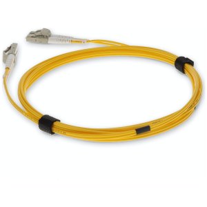 1m LC (Male) to LC (Male) Yellow OM4 Duplex Fiber OFNR (Riser-Rated) TAA Compliant Fiber Patch Cable