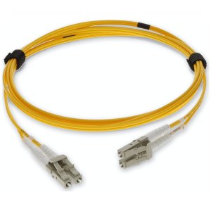 1m LC (Male) to LC (Male) Yellow OM4 Duplex Fiber OFNR (Riser-Rated) TAA Compliant Fiber Patch Cable