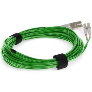 2m LC (Male) to LC (Male) Green OM4 Duplex Fiber OFNR (Riser-Rated) TAA Compliant Fiber Patch Cable