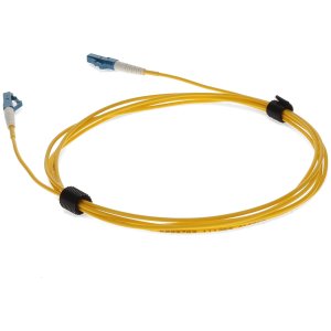 4ft LC (Male) to LC (Male) Yellow OS2 Simplex Fiber OFNR (Riser-Rated) Patch Cable with 2mm Per Strand OD