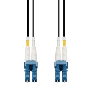AddOn Networks 50m LC to LC Black OS2 Duplex Armored SMF Fiber Outdoor Patch Cable