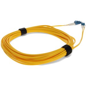 15m LC (Male) to LC (Male) Yellow OS2 Duplex Fiber OFNR