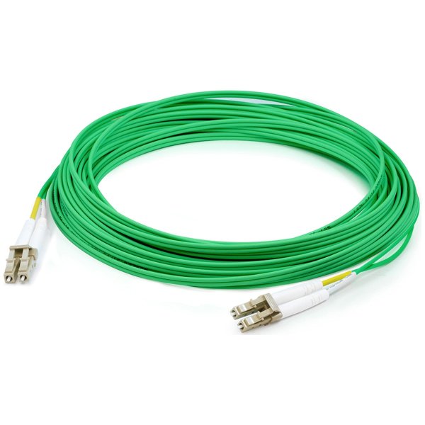 AddOn Networks LC M/M FIBER TAA COMP PATCH CBL 3M GREEN OM4 DUPLEX OFNR InfiniBand/fibre optic cable