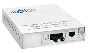 AddOn Networks 1000Base-TX(RJ45) to 1000Base-SX(ST), 850nm network media converter 1000 Mbit/s Multi-mode Silver