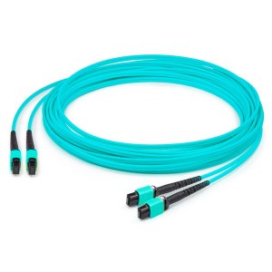 AddOn Networks ADD-MPO-2MPO3MOM4 InfiniBand/fibre optic cable 3 m 2x MPO OFNR Aqua colour