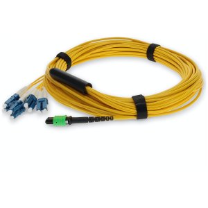 AddOn Networks ADD-MPO-4LC18M9SMF InfiniBand/fibre optic cable 18 m 8x LC OFNR Yellow