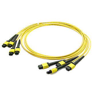 AddOn Networks ADD-MPO-4LC8-5M9SMF InfiniBand/fibre optic cable 5 m 4x LC Yellow