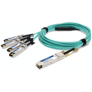 Arista Networks AOC-Q-4S-100G-7M to Cisco SFP-25G-AOC7M Compatible TAA Compliant 100GBase-AOC QSFP28 to 4xSFP28 Active Optical Cable (MMF, 850nm, 7m)