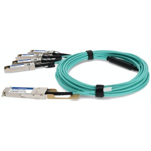 Arista Networks AOC-Q-4S-100G-7M to Cisco SFP-25G-AOC7M Compatible TAA Compliant 100GBase-AOC QSFP28 to 4xSFP28 Active Optical Cable (MMF, 850nm, 7m)