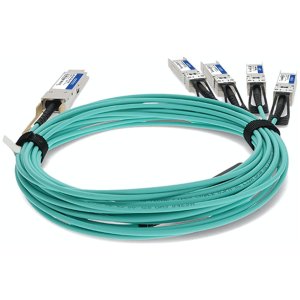 10 m, QSFP28 - 4x SFP28, AOC, Active, 850nm, 100GBase, Aqua