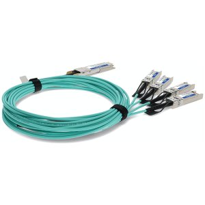 10 m, QSFP28 - 4x SFP28, AOC, Active, 850nm, 100GBase, Aqua