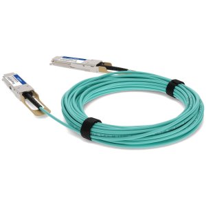 AddOn Networks ADD-Q28JUQ28MX-O10M fibre optic cable 10 m QSFP28 AOC Aqua colour