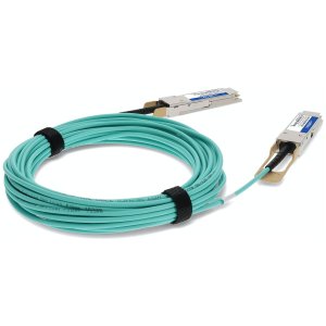 AddOn Networks ADD-Q28JUQ28MX-O10M fibre optic cable 10 m QSFP28 AOC Aqua colour