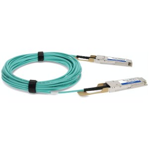 AddOn Networks ADD-Q28JUQ28MX-O10M fibre optic cable 10 m QSFP28 AOC Aqua colour