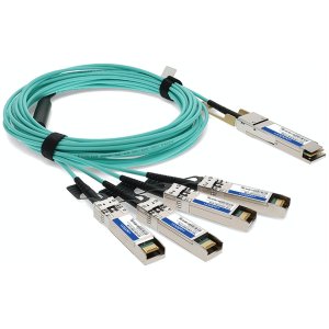 Juniper Networks JNP-100G-AOCBO-7M to Cisco SFP-25G-AOC7M Compatible TAA Compliant 100GBase-AOC QSFP28 to 4xSFP28 Active Optical Cable (MMF, 850nm, 7m)