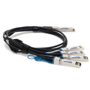 Multiple OEM to HP® 844471-B21-1M Compatible TAA Compliant 100GBase-CU QSFP28 to 4xSFP28 Direct Attach Cable (Passive Twinax, 1m)