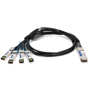 Multiple OEM to HP® 844477-B21-3-5M Compatible TAA Compliant 100GBase-CU QSFP28 to 4xSFP28 Direct Attach Cable (Passive Twinax, 3.5m)