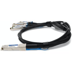 Multiple OEM to Intel XXVDACBL2M Compatible TAA Compliant 100GBase-CU QSFP28 to 4xSFP28 Direct Attach Cable (Passive Twinax, 2m)