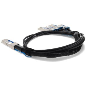 Mellanox MCP7F00-A03A to Intel XXVDACBL3-5M Compatible TAA Compliant 100GBase-CU QSFP28 to 4xSFP28 Direct Attach Cable (Passive Twinax, 3.5m)