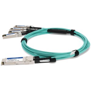 AddOn Networks ADD-QEXSHPA-AOC7M InfiniBand/fibre optic cable 7 m QSFP+ 4xSFP+ Aqua colour