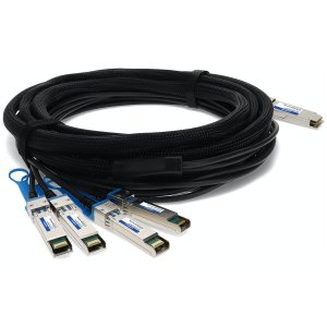 4 m, QSFP+ - 4x SFP+, CU, Passive, 40GBase, Black