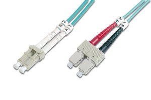 AddOn Networks SC - LC, LOMM, OM4, 2m InfiniBand/fibre optic cable OFC Turquoise