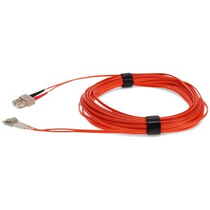 35m LC (Male) to SC (Male) Orange OM1 Duplex Fiber OFNR (Riser-Rated) Patch Cable with 2mm Per Strand OD