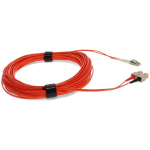 35m LC (Male) to SC (Male) Orange OM1 Duplex Fiber OFNR (Riser-Rated) Patch Cable with 2mm Per Strand OD