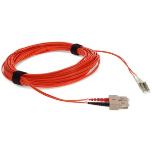 35m LC (Male) to SC (Male) Orange OM1 Duplex Fiber OFNR (Riser-Rated) Patch Cable with 2mm Per Strand OD