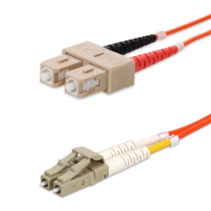 AddOn Networks ADD-SC-LC-35M6MMFP InfiniBand/fibre optic cable 35 m OFNP Beige, Orange