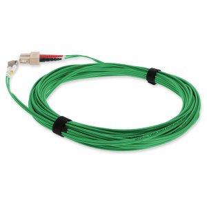 5m LC (Male) to SC (Male) Green OM4 Duplex Fiber OFNR (Riser-Rated) Patch Cable