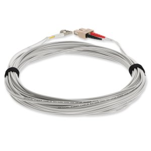 5m LC (Male) to SC (Male) Gray OM4 Duplex Fiber OFNR (Riser-Rated) Patch Cable