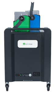 LocknCharge Carrier 30 Portable device management cart Black, Blue, Green, Metallic