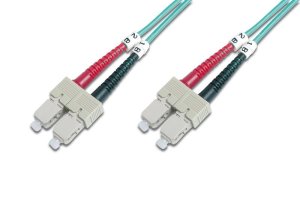 AddOn Networks SC - SC, LOMM, OM4, 10m InfiniBand/fibre optic cable OFC Turquoise