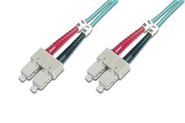 AddOn Networks SC - SC, LOMM, OM4, 8m InfiniBand/fibre optic cable OFC Turquoise