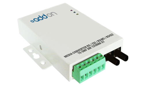 AddOn Networks ADD-SERIAL-2ST serial converter/repeater/isolator RS-232/422/485 Fiber (ST)