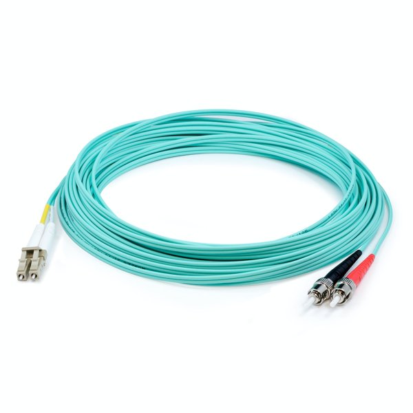 AddOn Networks ADD-ST-LC-0-5M5OM4 InfiniBand/fibre optic cable 0.5 m 2x LC 2x ST LOMM Aqua colour