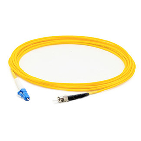 AddOn Networks 12m, ST - LC InfiniBand/fibre optic cable Yellow