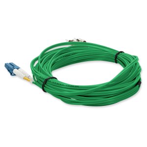 2m LC (Male) to ST (Male) Green OS2 Duplex Fiber OFNR (Riser-Rated) Patch Cable