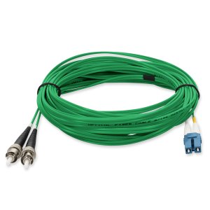 2m LC (Male) to ST (Male) Green OS2 Duplex Fiber OFNR (Riser-Rated) Patch Cable