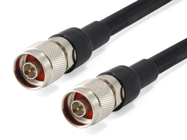 LevelOne 1m Antenna Cable, CFD-400, N Male Plug to N Male Plug, Indoor/Outdoor