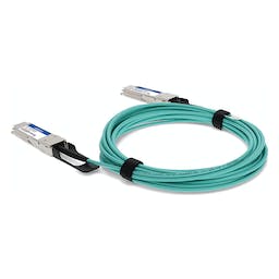 AddOn Networks AOC-Q-Q-40G-9M-AO InfiniBand/fibre optic cable QSFP+ Aqua colour, Silver