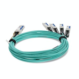 AddOn Networks AOC-Q28-4SFP28-25G-5M-AO InfiniBand/fibre optic cable QSFP28 4x SFP28 Aqua colour