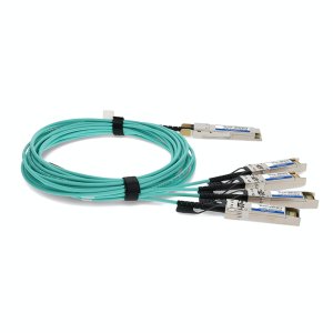 AddOn Networks AOC-Q28-4SFP28-25G-5M-AO InfiniBand/fibre optic cable QSFP28 4x SFP28 Aqua colour