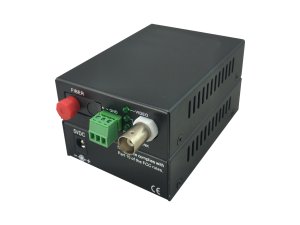 LevelOne 1-Channel BNC over Fiber Optic Extender Kit, 20km