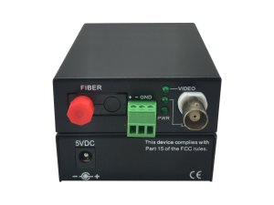 LevelOne 1-Channel BNC over Fiber Optic Extender Kit, 20km