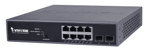 VIVOTEK AW-GEV-104B-130 network switch Managed Gigabit Ethernet (10/100/1000) Power over Ethernet (PoE) 1U Black